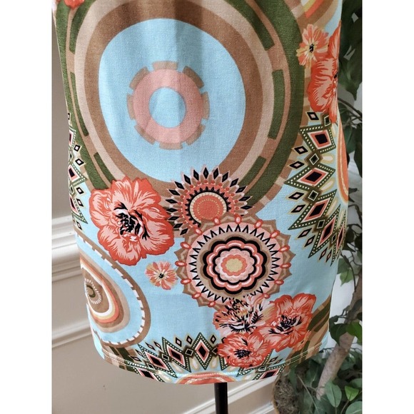 Win Win Women Blue Polyester Round Neck Short Sleeve Casual Top Blouse Size S/M - Picture 3 of 9